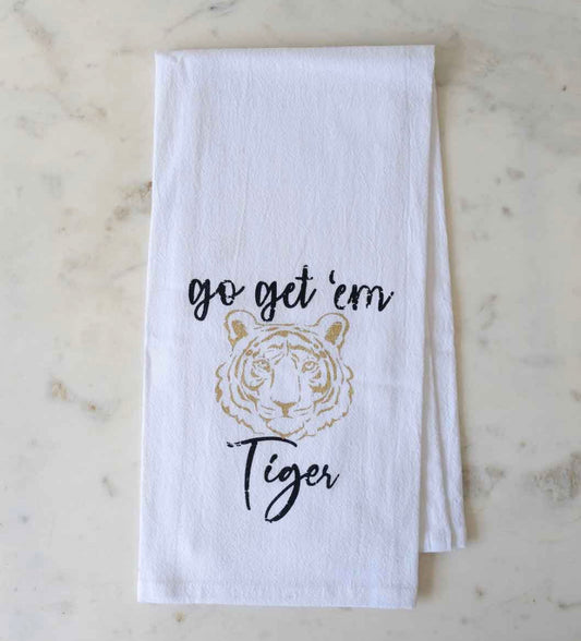 Tiger Flour Sack Hand Towel